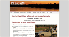 Desktop Screenshot of openheartsafari.com