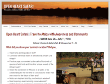 Tablet Screenshot of openheartsafari.com